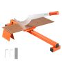 Vinyylilattialeikkuri VEVOR FC1001, 10 mm:n leikkauspaksuus, Musta/oranssi, 85 × 25 × 14,5 cm