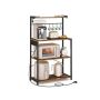 VASAGLE kitchen shelf, 4-tier, 80 × 140 × 40 cm
