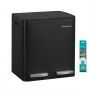 SONGMICS LTB130 Kitchen Trash Can, 2 × 15 l, Black, 41.8 × 35.3 × 45.5 cm