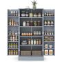 Kitchen cabinet, with countertop and storage, Gray, 60 × 40 × 120 cm
