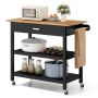 Kitchen trolley, 1 drawer, 2 shelves, 106 × 50 × 89 cm