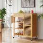 Kitchen trolley, With drawer and 3 shelves, 91 × 44 × 89 cm