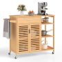 Kitchen trolley, With drawer and cabinets, 104 × 40 × 89 cm