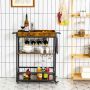 Kitchen bar cart, 3 levels, 55.88 × 88.9 × 40.64 cm