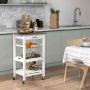 Kitchen trolley, 1 drawer, White, 47 × 85 × 39 cm