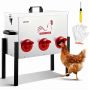 Кормушка для кур VEVOR SS-00034, 6 кормовых отверстий, 47,6 × 51,8 × 26,7 см