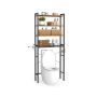 Bathroom shelf VASAGLE BTS114KD01, 3 hooks, 60 × 173 × 24 cm