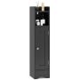 Bathroom cabinet, 1 door, 2 adjustable shelves, 17.78 × 19.05 × 80.01 cm