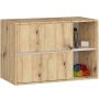 Kylpyhuonekaappi AKORD VAMI W90, 2 laatikkoa, ruskea ja beige, 90 × 60 × 45,5 cm