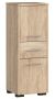 Kylpyhuonekaappi AkordV2 FIN 2D 1SZ, 2 ovea, 1 laatikko, Ruskea, 30 × 85 × 30 cm