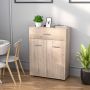 Bathroom cabinet, with doors and drawer, Oak, 60 × 82 × 29 cm