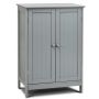 Bathroom cabinet with two doors, moisture-proof, gray