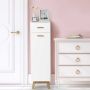 Bathroom cabinet, with drawer and 3 shelves, 30 × 30 × 102 cm