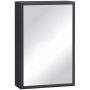 Bathroom cabinet with mirror Kleankin 40x15x60cm., black