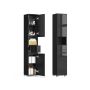 Bathroom cabinet VASAGLE BBC560B01, Tall, with drawer and shelves, Black, 30 × 170 × 30 cm