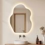 Bathroom mirror, LED lighting, 70 × 50 × 3.5 cm