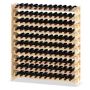 Wine rack, 6-tier, 72 bottles, 120 × 79 × 29 cm