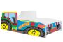 Children's bed Farmi with mattress 165 cm x 84 cm x 49 cm, farmer's tractor