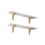Wall shelf set of 2, white