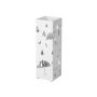 Umbrella stand 15.5 x 15.5 x 49 cm., white
