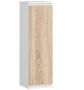 Hanging display cabinet NORE CLP H30, white/oak