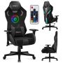 Pelituoli Huzaro Combat 7.6 RGB Black, 90 × 33 × 60 cm