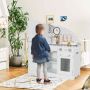 Play kitchen set, for children 3-7 years old, White, 78.7 × 82.6 × 29.2 cm