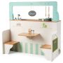 Toy kitchen, double-sided, kitchen and cabin, 92.71 × 92.71 × 49.53 cm