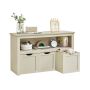 VASAGLE LHS380W01 toy box, with shelves, 102 × 60 × 30 cm