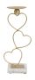 Hearts candlestick, 14.5 × 32.5 × 10 cm