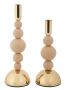Kynttilänjalat Bolly, 2 kpl, Ø 10 × 24–29,5 cm