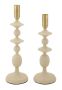 Candlestick set Gemini, 2 pcs, 10 × 29–33 × 10 cm