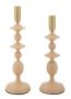 Candlestick set Gemini, 2 pcs, 10 × 29–33 × 10 cm