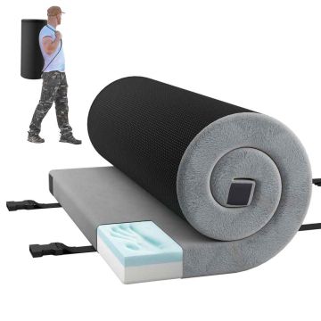 Кемпинговый коврик 188x78x6,5см, серого цвета
