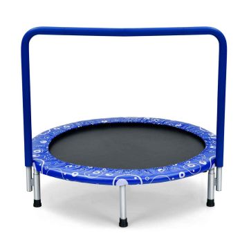 Мини-батут 92x80,5 см, чёрно-синий