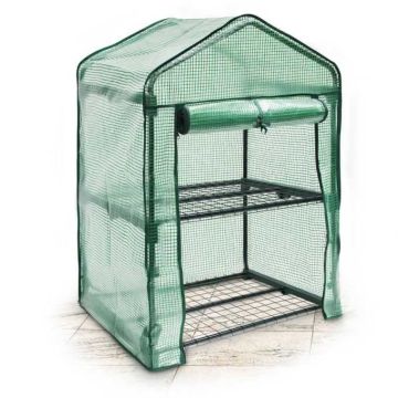 Прозрачная мини-теплица для рассады 90х70х50см., зеленого цвета