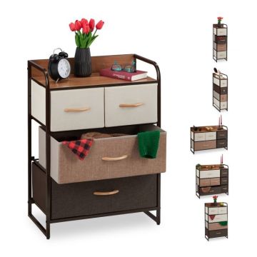 Шкаф для гостиной 79x58x31,5см., бежевый/коричневый/светло-коричневый