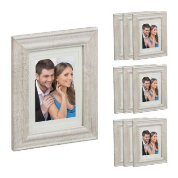 Набор из 10 фоторамок 23,5x18,5x1,5см., бежевый