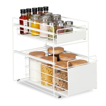 Встроенная кухонная полка 39,5х25х40,5см., цвет белый.