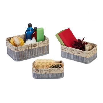 3 koria, harmaa/hiekka/tummanruskea