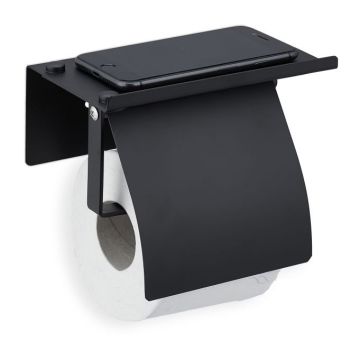 WC-paperiteline 14x17,5x10cm, musta väri