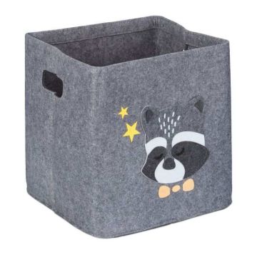 Taitettava laukku 33x33x33cm., harmaa/keltainen/musta