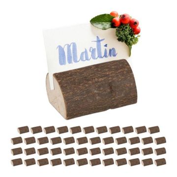 Setti 48 puista kortti-/käyntikorttikoteloa 2,5x5,5x3-3,5 cm, vaaleanruskea/ruskea