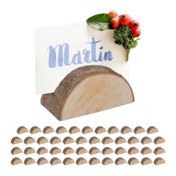 Setti 48 puista kortti-/käyntikorttikoteloa 3x5-7x3 cm, vaaleanruskea/ruskea