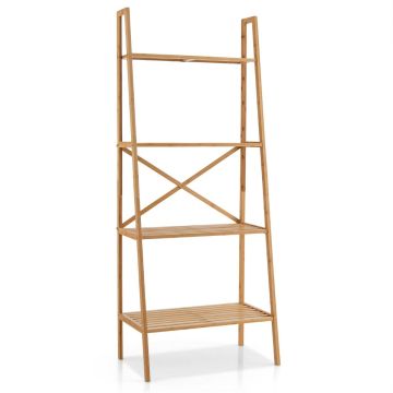 Напольная полка 60x35,5x148см, светло-коричневого цвета