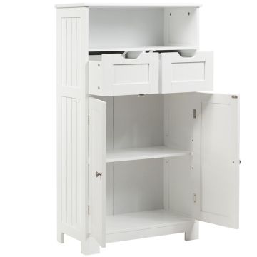 Kylpyhuoneen kaappi 60x30x109cm, valkoinen