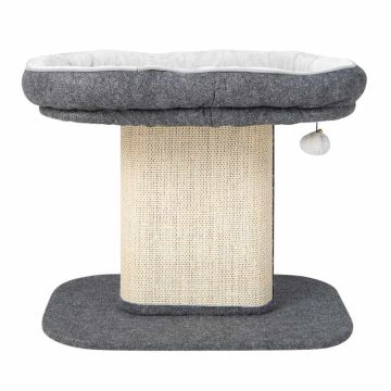 Raapimispuu 59x39,5x50cm, harmaa/hiekanvärinen