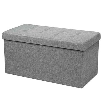 Rahi säilytyslaatikolla 80x38x38cm, harmaa