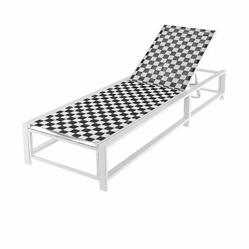 Кровать 200x68x104см, белый/чёрный цвет