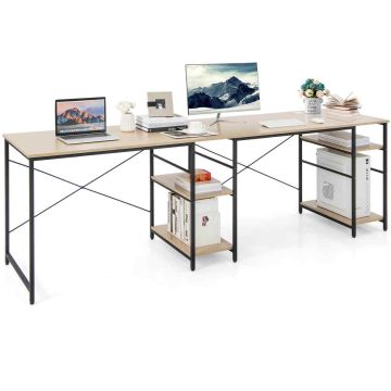 Письменный стол 151x151x75см, светло-коричневый/черный цвет
